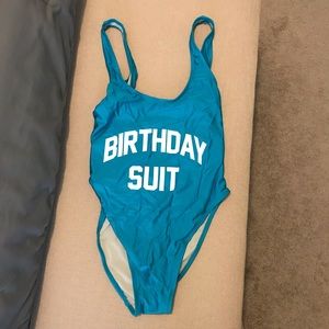 Brand New Private Party “Birthday Suit” swimsuit